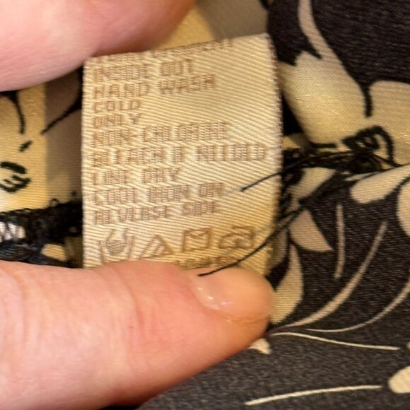 Jonathan Martin Dress Wrap Midi Sleeveless Floral Black Red White Sz 8 #279206 - Picture 12 of 12